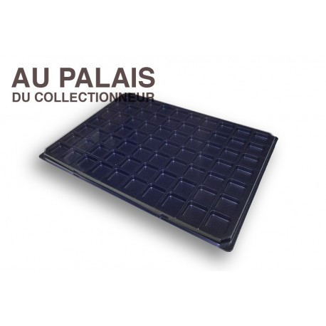 .Plateau 70 cases noir matière recyclée X1 LOT N°M105