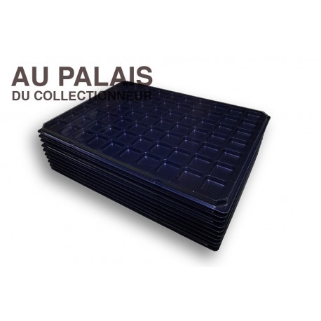 .Plateau 70 cases noir matière recyclée X10 LOT N°M106