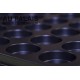 .Plateaux noir recyclée rondes avec couvercles X10 LOT N°M702