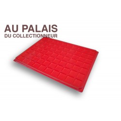 .Plateau 70 cases plastique rouge X1 LOT N°M107