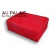 .Plateaux plastique rouge carrées avec couvercles X10 LOT N°M45