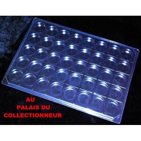 .Nouveau plateau transparent alvéoles rondes avec couvercle x1 LOT N° M861