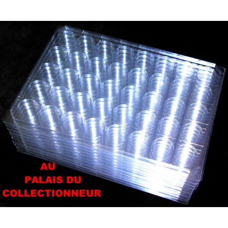 .Nouveaux plateaux transparents alvéoles rondes avec couvercles x10 LOT N° M862