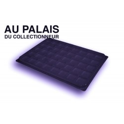 .Plateau noir recyclée carrées avec couvercle X1 LOT N°PNCC