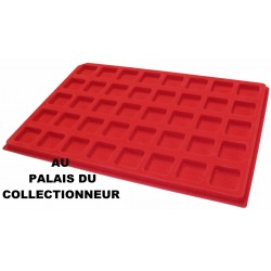 .Plateaux feutrine rouge (clipsables carrées)X1 CLR1