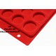 .Plateaux feutrine rouge + couvercles perforés pour classeur standard x5 FTR5