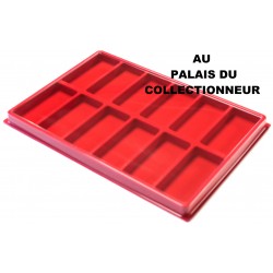 .Plateau pour médailles militaires feutrine rouge X1 LOT N°MM