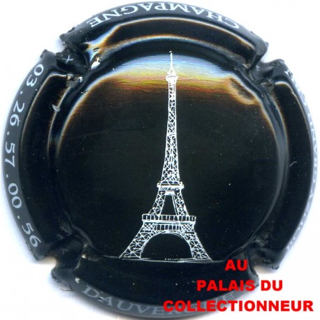 Capsule de champagne DAUVERGNE 7. Tour Eiffel noir et blanc