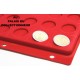 .Intercalaire x1 rouge pour pièces de 2 euros pour classeur standard FESR1