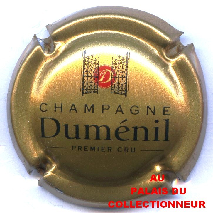 39b. Or-bronze noir et rouge Capsule de champagne DUMENIL 