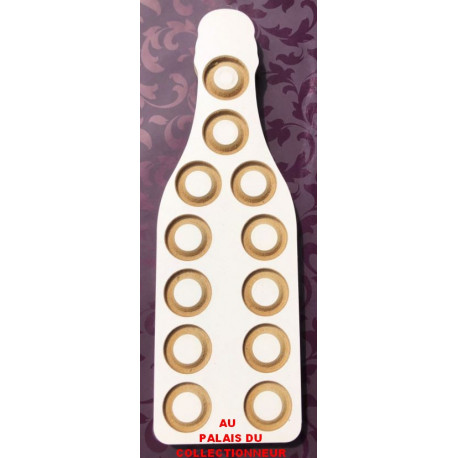 .Présentoir bois petite bouteille 12 cases LOT N°M82