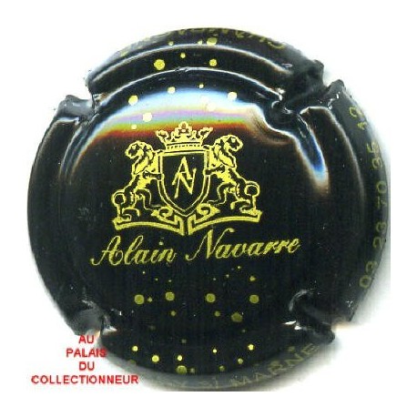 Capsule de champagne NAVARRE Alain 8. noir et or 