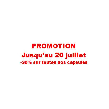 .. Promotion -30% sur toutes nos capsules