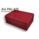 .Plateaux feutrine rouge royal (rondes) avec couverclesX10 LOT N°M74R