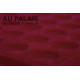 .Plateaux feutrine rouge royal (rondes) avec couverclesX10 LOT N°M74R