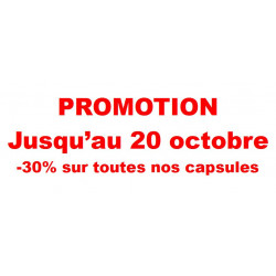 .. Promotion -30% sur toutes nos capsules