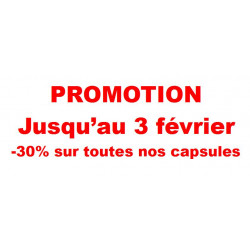.. Promotion -30% sur toutes nos capsules