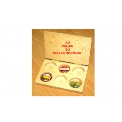 .Boite en bois 6 cases LOT N°M87