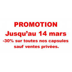 .. Promotion -30% sur toutes nos capsules