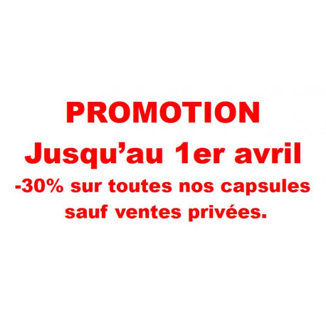.. Promotion -30% sur toutes nos capsules