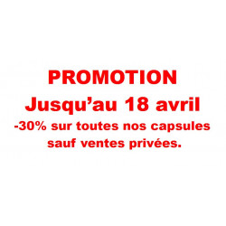 .. Promotion -30% sur toutes nos capsules