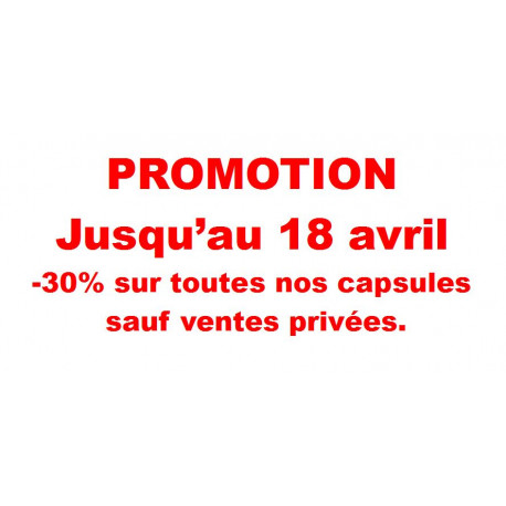 .. Promotion -30% sur toutes nos capsules