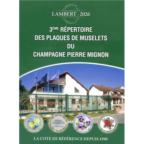 ..2ème Répertoire capsules Champagne Pierre MIGNON 2024
