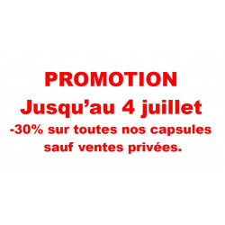 .. Promotion -30% sur toutes nos capsules