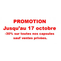 .. Promotion -30% sur toutes nos capsules