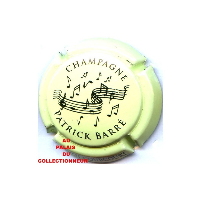 Capsule de champagne BARRE Patrick 3. vert pâle et noir 